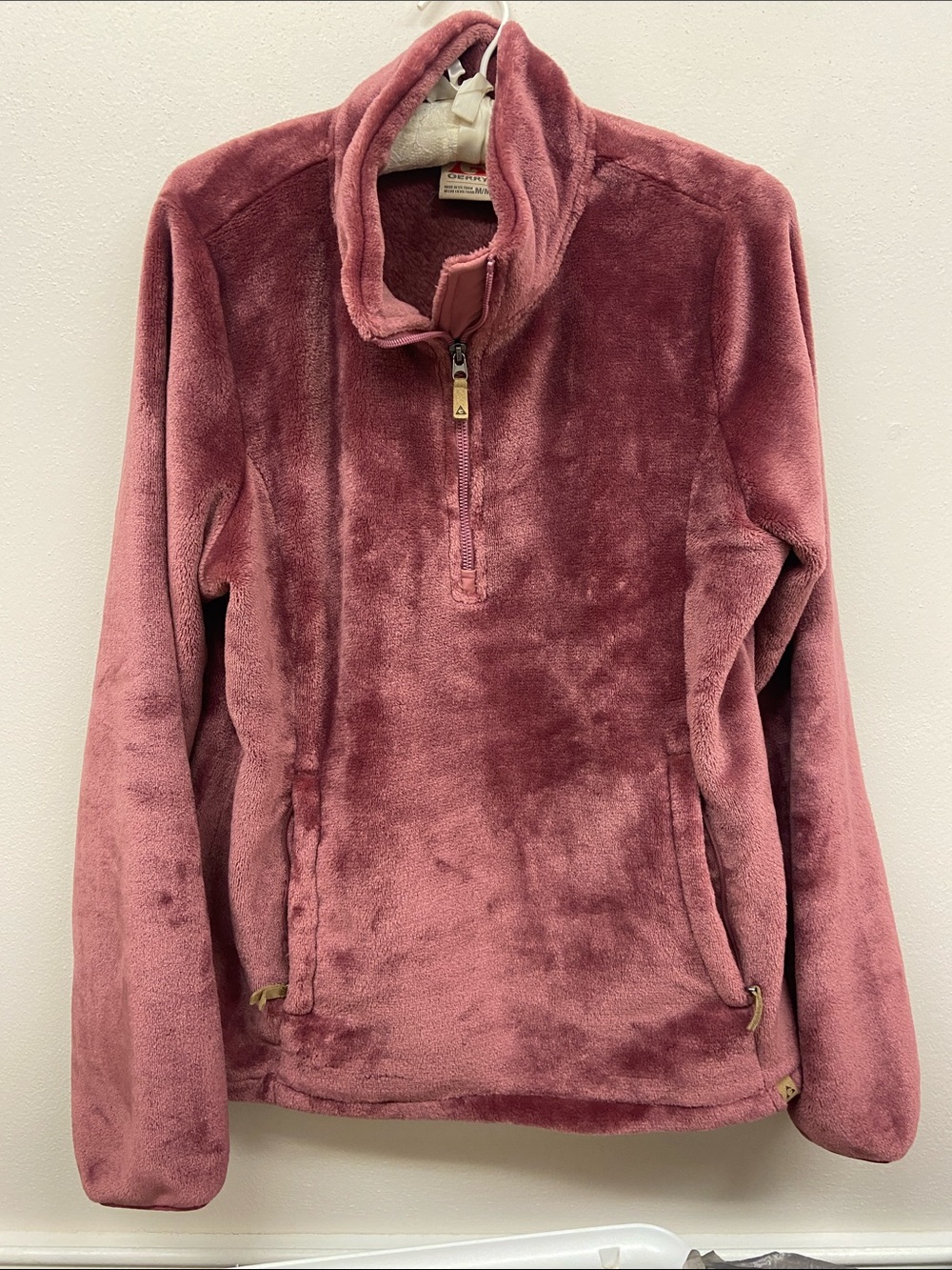 Gerry Weber Plush Half-Zip Pullover - Rose Mauve